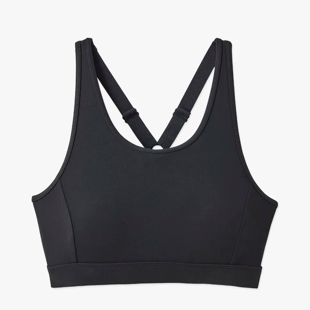 NWT Fair Harbor Women’s The Corliss Sports Bra in Black Size XL
